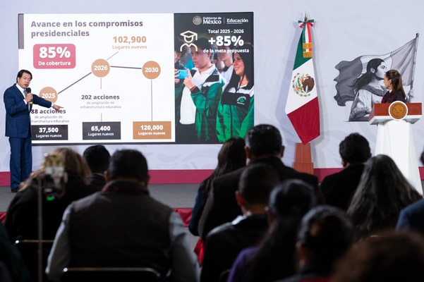 En diciembre de 2025 se entregará uno de los nuevos bachilleratos tecnológicos y se concluyó la ampliación de otro en Tehuacán, Puebla
