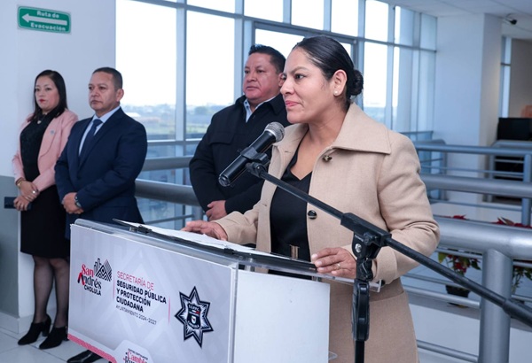 Amplía Lupita Cuautle red de videovigilancia de San Andrés Cholula