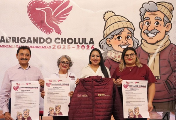 Anuncian segunda edición del programa “Abrigando Cholula”