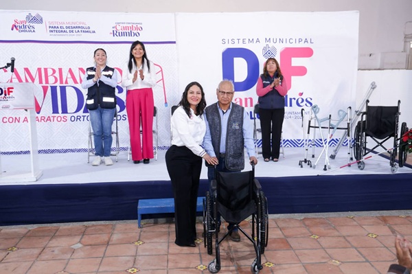 Culmina Lupita Cuautle tercera entrega de aparatos ortopédicos