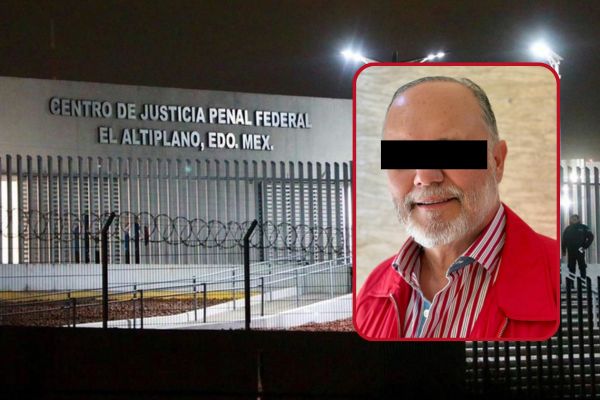 La llegada de César "N" al Altiplano ocurrió a las 23:21 horas de este 8 de diciembre bajo un fuerte operativo de seguridad