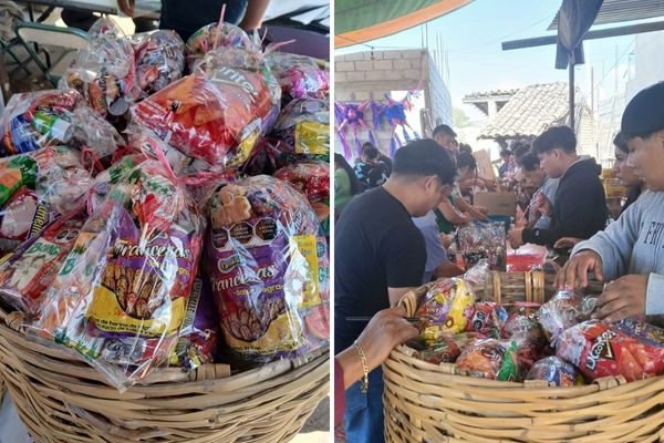 Como parte de las posadas decembrinas, la familia Martínez Mendoza realiza preparativos para la cuarta posada en San Gabriel Chilac