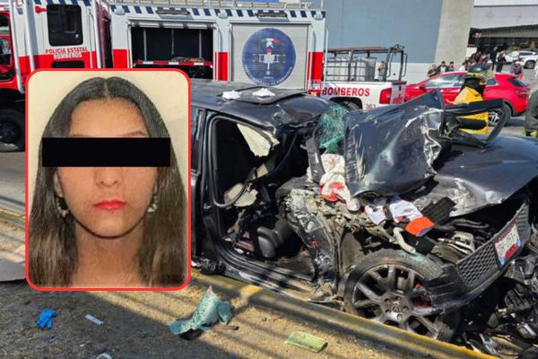 Luz María N era quien conducía un Volkswagen Golf color negro, propiedad de Sandra, una de las víctimas del accidente en la Atlixcáyotl