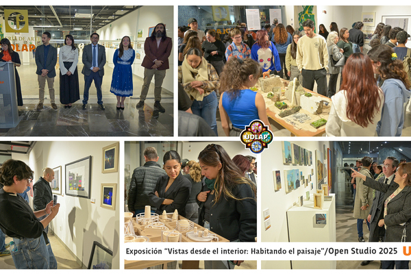 La Galería de Arte ubicada en la Biblioteca UDLAP, fue sede de la apertura de la exposición Vistas desde el interior: Habitando el paisaje