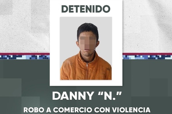 Aseguró al hombre en la colonia La Candelaria, señalado como probable responsable de robo en calles de la colonia La Loma