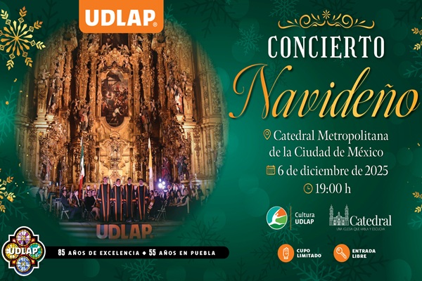 DÓNDE IR | No te piderdas el concierto navideño de la UDLAP y la Catedral Metropolitana de la CDMX, el próximo 6 de diciembre