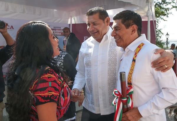 Oaxaca y Puebla unidos por el bienestar del pueblo, fortalecen transformación