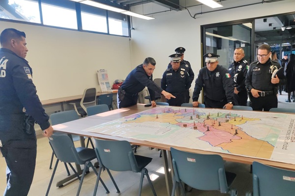 Supervisa titular de la SSC Puebla, la Comisaría Norte y Grupos Especiales de la Policía de la Ciudad
