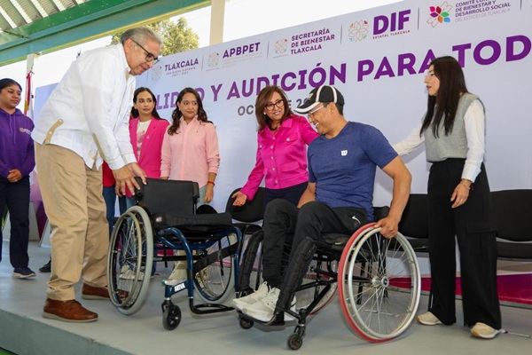 Tlaxcala, número uno en el país en la entrega de apoyos funcionales