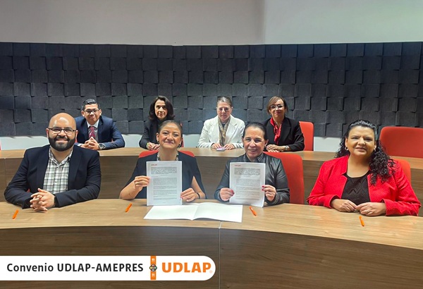 UDLAP y la AMEPRES firmaron convenio de colaboración académica y profesional