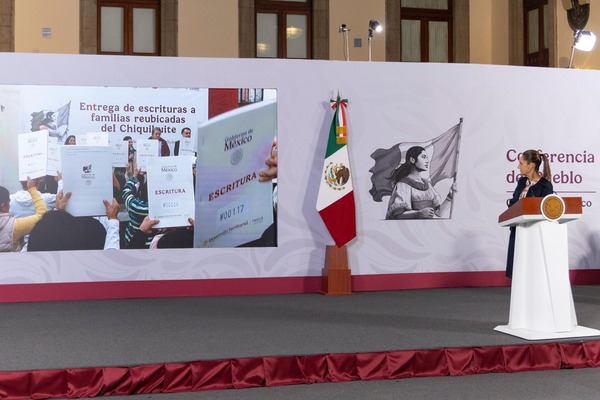 La reubicación se llevó a cabo luego de un deslizamiento en el cerro del Chiquihuite que se presentó el 10 de septiembre de 2021