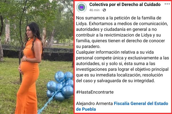 Familiares de Lidya Valdivia Juárez, mediante redes, han condenado que medios de comunicación hayan puesto en duda el embarazo de la joven