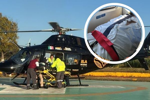 Este es el quinto traslado en ambulancia aérea en 2026, correspondiente a una menor con diagnóstico de dengue grave en Puebla