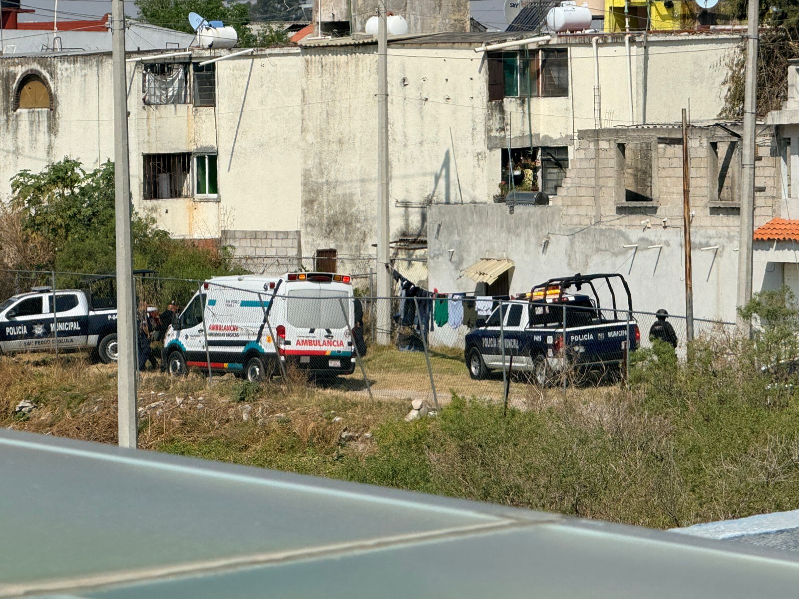 La tarde de este jueves un hombre disparó contra elementos de la policía municipal de San Pedro Cholula quienes repelieron la agresión