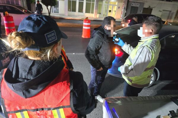 Infraccionan a 16 conductores con Operativo Alcoholímetro en el municipio de Tlaxcala