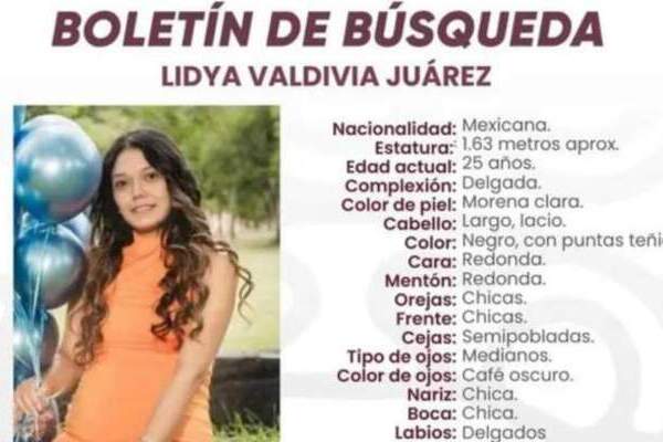 FGE Puebla localiza con vida a Lidya Valdivia en Edomex; afirma que no hay "datos de un embarazo reciente"