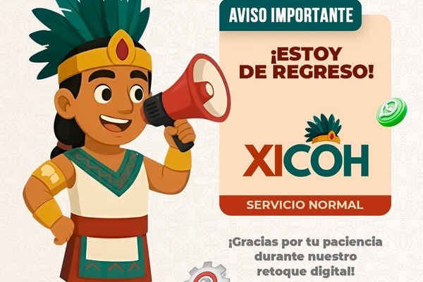 Concluye mantenimiento del asistente virtual “Xicoh” para fortalecer la atención ciudadana digital