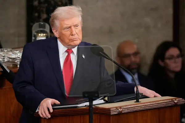Donald Trump habló durante un récord de 108 minutos en su discurso del Estado de la Unión, en el pleno del Congreso de Estados Unidos