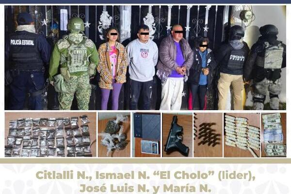 La FGE Puebla desarticuló la banda conocida como “El Cholo”, tras la detención de su presunto líder y tres integrantes más
