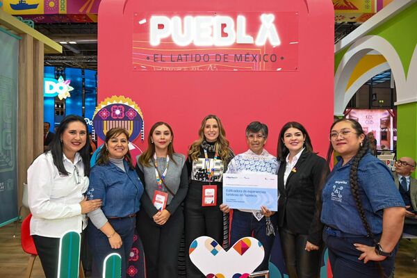 La secretaria de Desarrollo Turístico, Carla López-Malo, presentó los resultados de la participación de Puebla en FITUR 2026