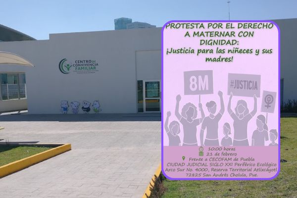 Rumbo al #8M | Víctimas de Violencia Vicaria protestarán en el Centro de Convivencia Familiar de Puebla