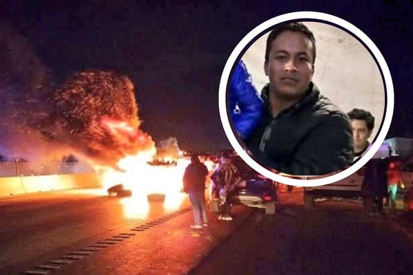 Por la presunta desaparición de Erick Rosas Castillo, amigos y familiares bloquearon por más de 8 horas la circulación en la autopista