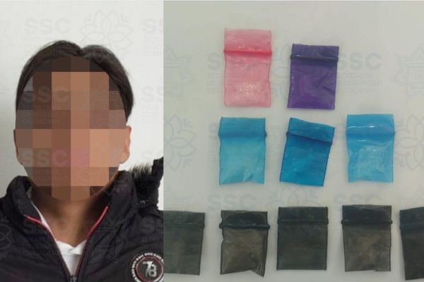 vSSC Tlaxcala aseguró a Pedro "N" por su probable participación en actividades relacionadas con el narcomenudeo, en Chiautempan