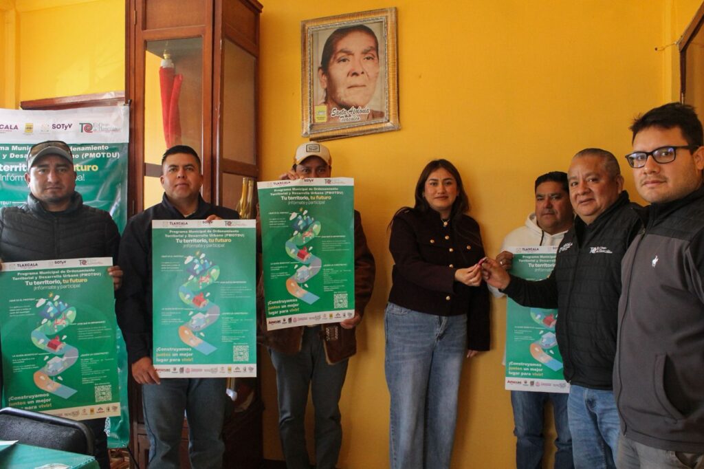 SOTyV Tlaxcala avanza en ordenamiento territorial con anteproyectos urbanos en 10 municipios
