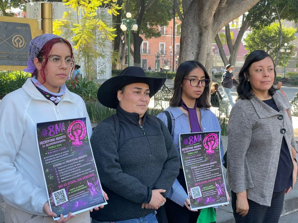 8M | Colectivas y universitarias harán Micrófono Abierto para denunciar casos de violencia en Puebla