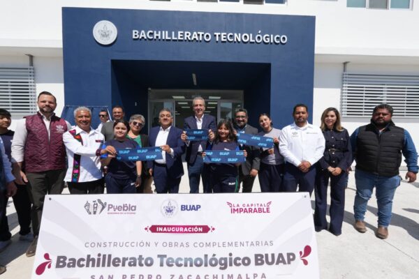 BUAP | Ayuntamiento de Puebla entrega nuevo Bachillerato Tecnológico en San Pedro Zacachimalpa