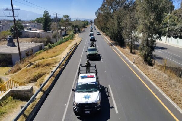Marina, GN, Defensa y SSPC establecen cinco rutas de patrullajes preventivos en Tlaxcala