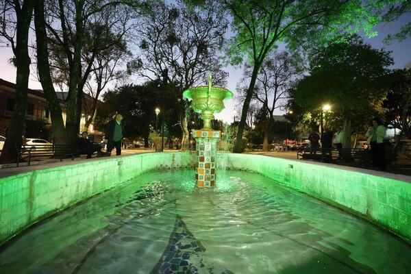 Se realizó la entrega de los trabajos de mantenimiento integral de las dos fuentes ubicadas en el Parque de San José, en la ciudad de Puebla
