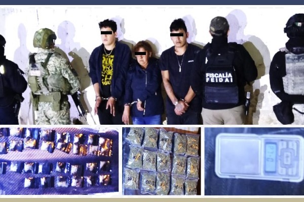 Con apoyo interinstitucional en Tetela de Ocampo, fue desarticulada una banda integrada por Emma N., Javier N. y José Alfredo N.