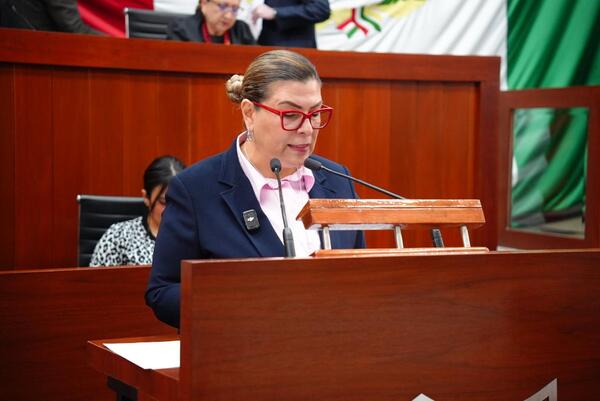 La diputada Sandra Guadalupe Aguilar Vega presentó la Iniciativa reformar el Reglamento Interior del Congreso del Estado de Tlaxcala