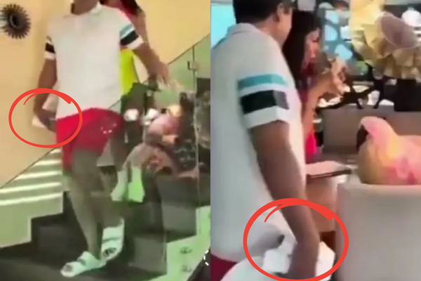 ¿Qué lleva en la mano? Juan Rivera Trejo, edil de Chignahuapan, es captado con fajo de dinero