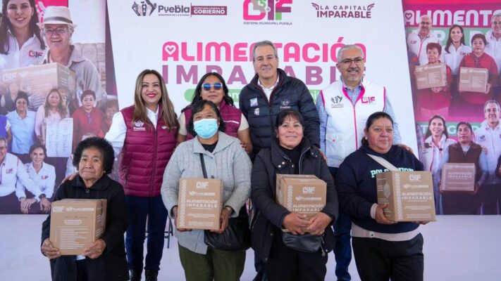 Edil de Puebla entrega más de 2,600 despensas del programa “Alimentación Imparable” en San Baltazar Tetela