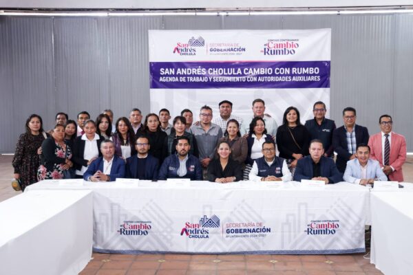 Lupita Cuautle encabeza Segunda Reunión con Autoridades Auxiliares de San Andrés Cholula
