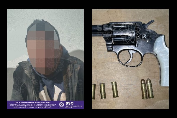 Dos sujetos disparan contra vehículo estacionado en Tequexquitla; son detenidos por SSC Tlaxcala y Marina