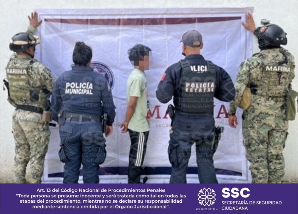 Elementos de SSC Tlaxcala capturan a narcomenudista de 21 años en San Pablo del Monte