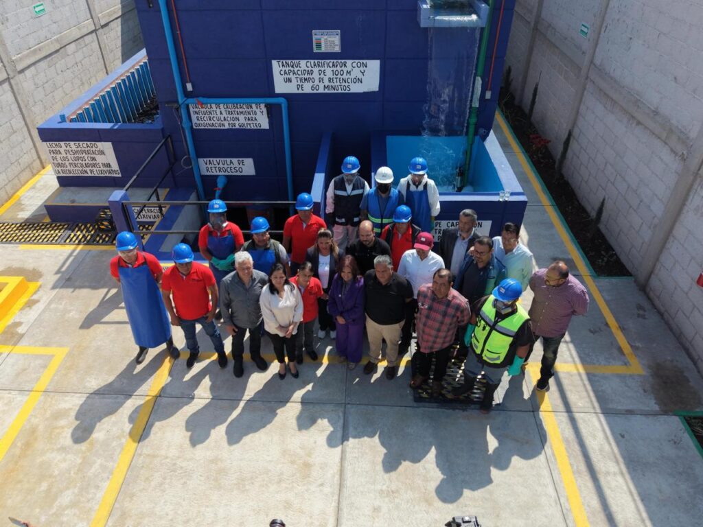 Supervisa Gobierno de Tlaxcala planta privada de tratamiento en lavandería de mezclilla en Tepetitla