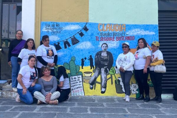 Restauran mural de búsqueda de Claudia Morales Vargas, desaparecida hace casi 10 años