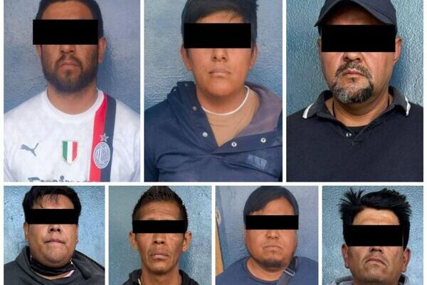 Ellos son los siete detenidos por agredir a personal de la Secretaría de Movilidad en Puebla