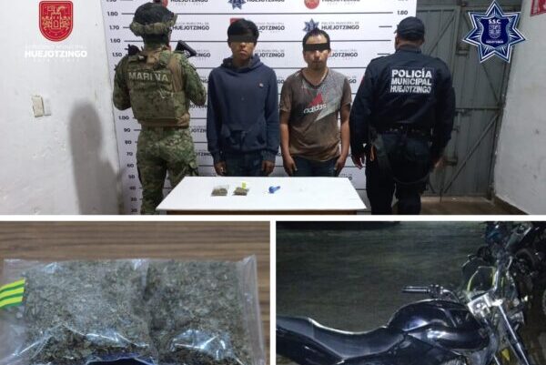 Policía de Huejotzingo captura a sujetos que intentaron quemar Oxxo tras muerte de El Mencho, en Jalisco