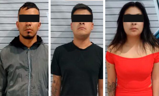 Captura SSP Puebla a un colombiano y dos jóvenes por cobro de piso en el mercado Morelos
